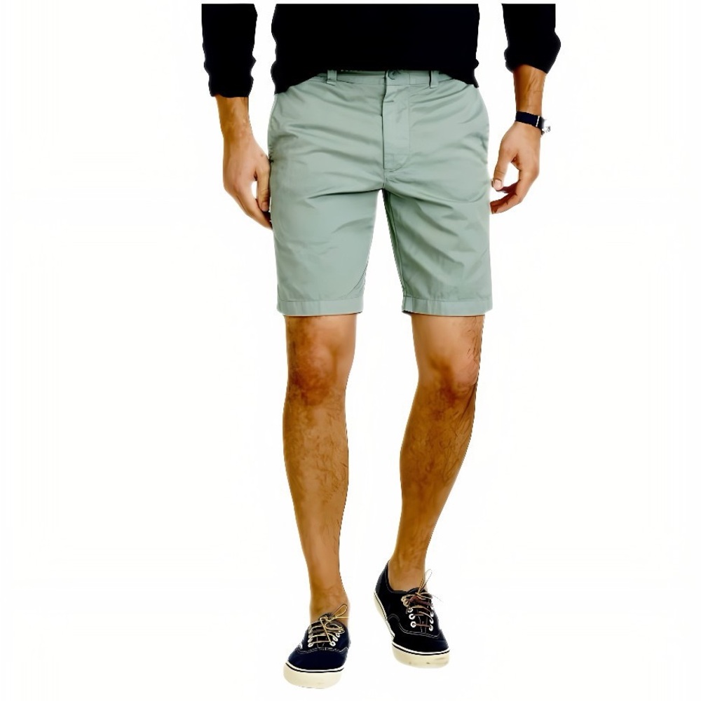 J. Crew Stanton Classic Green Flat Front Shorts size 34 - Picture 5 of 5